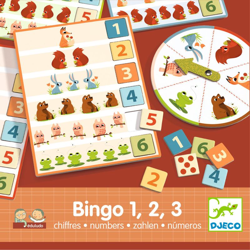 Eduludo - Bingo 1, 2, 3 Numbers