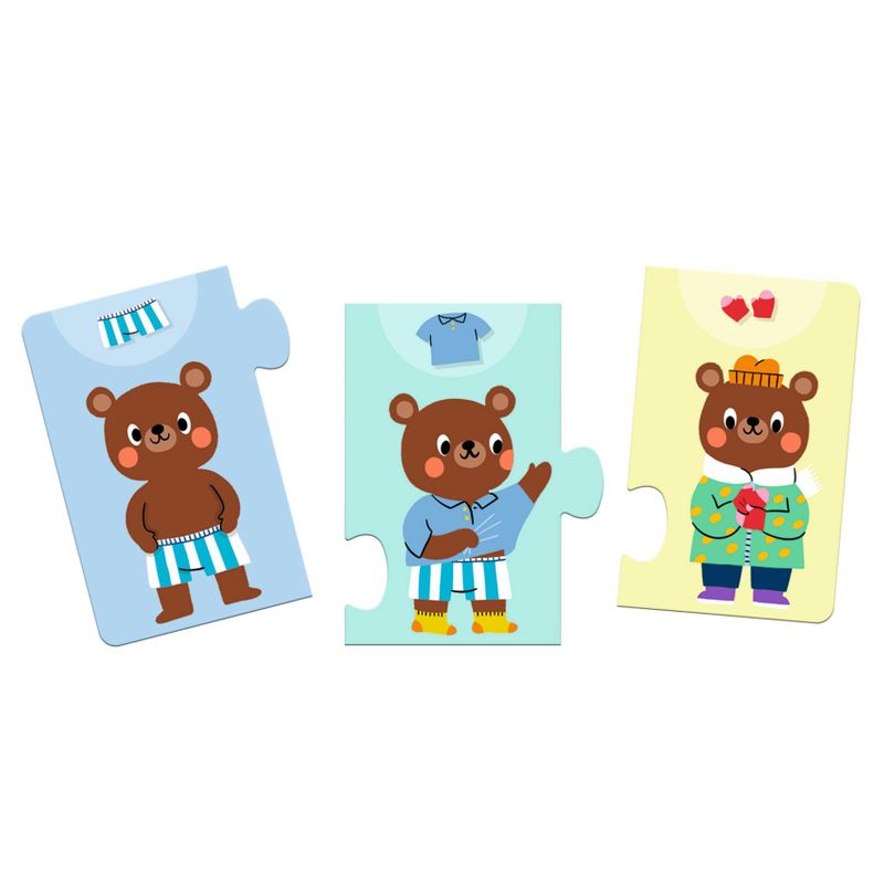 Puzzle Frieze - Teddy Dresses Up