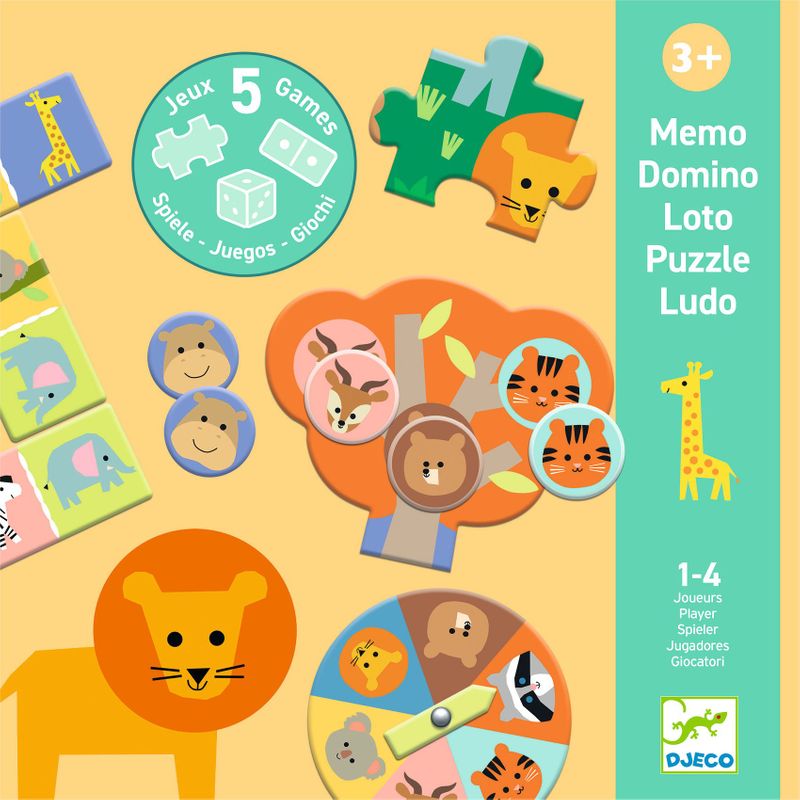 Wild Animals - 5 GAMES