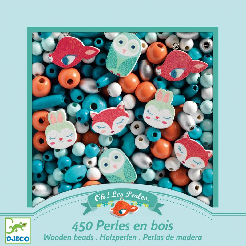 Wooden beads, Small animals