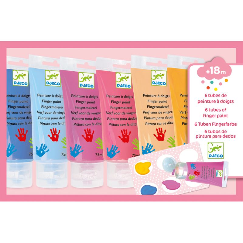 6 fingerpaint´s tubes - Sweet