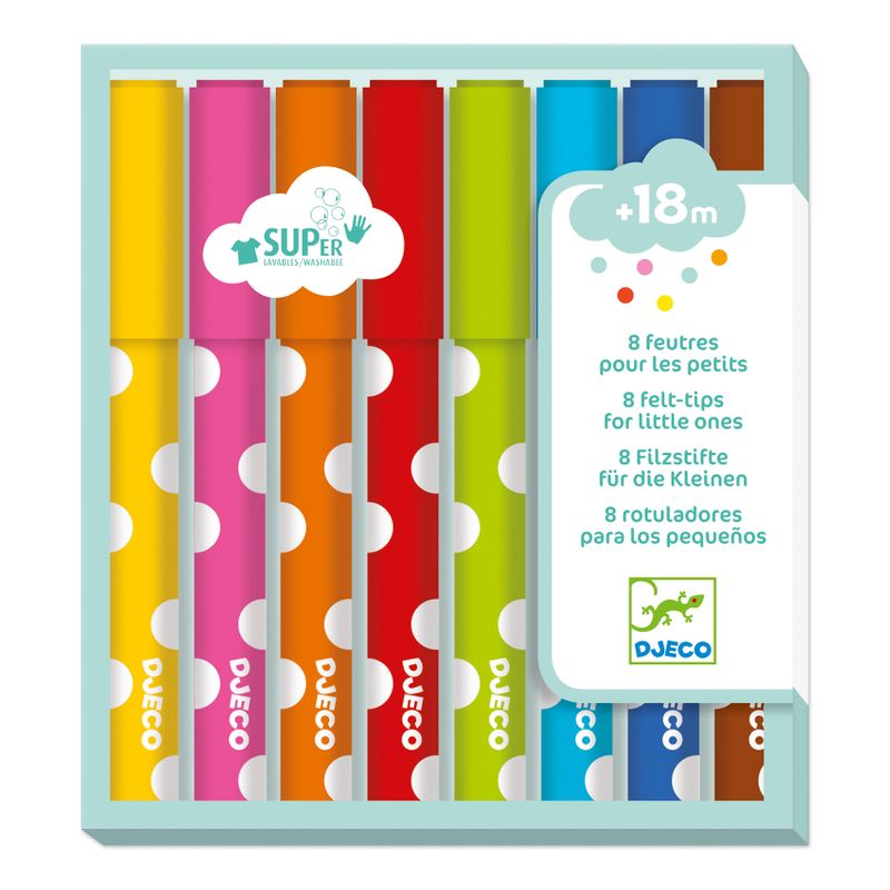 8 felt-tips for little ones