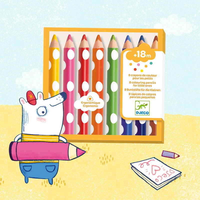 8 pencils for the small ones