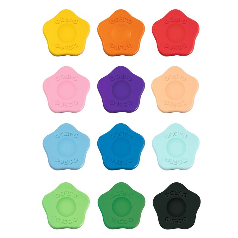 12 flower crayons for toddlers