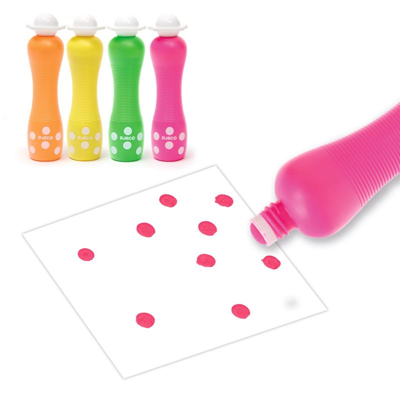 Large Dot Markers - Neon
