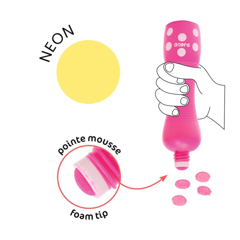 Large Dot Markers - Neon