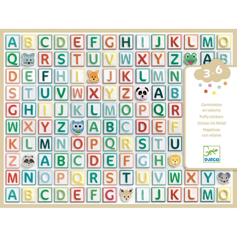 Alphabet stickers