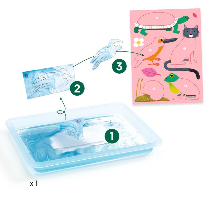 Colourful Paper Marbling