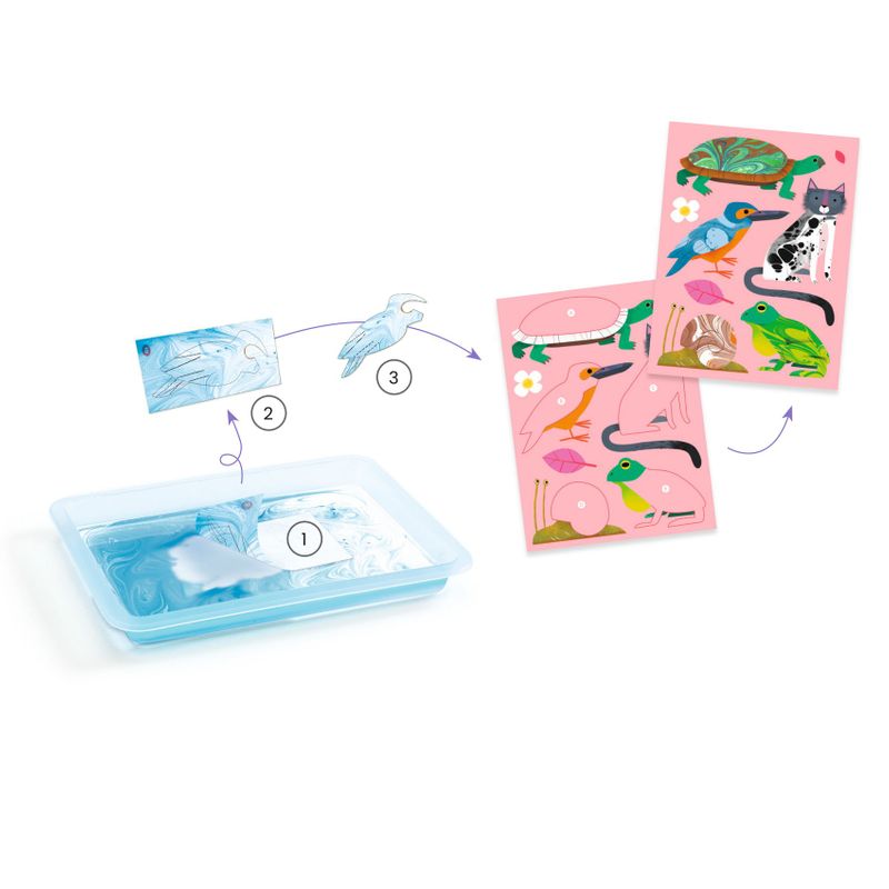 Colourful Paper Marbling