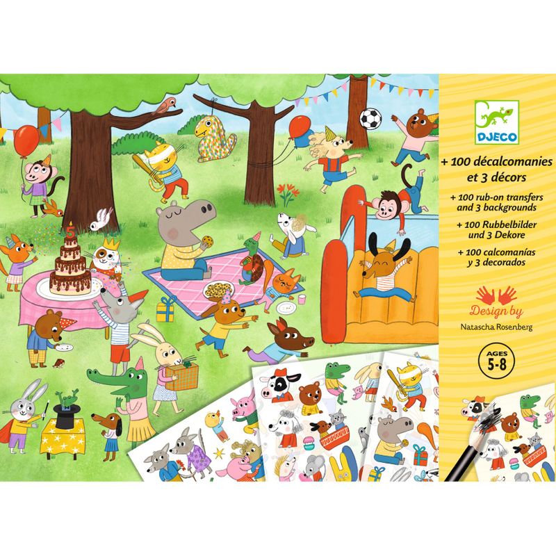 Rub-On Transfers - Party time! - FSC MIX