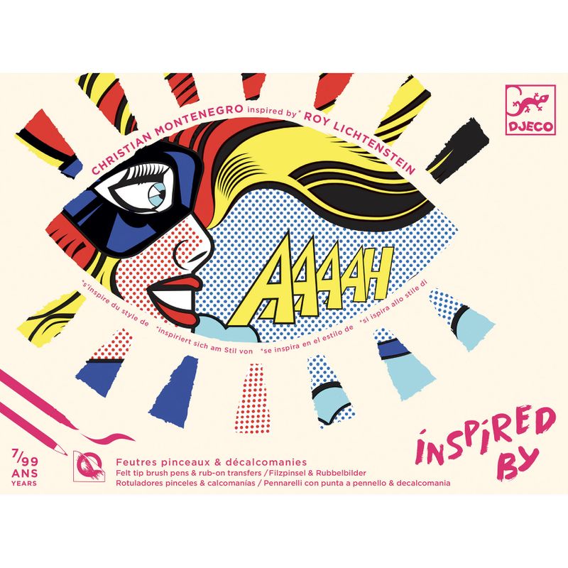 Inspired By Roy Lichtenstein - Superheroes, Pop Art