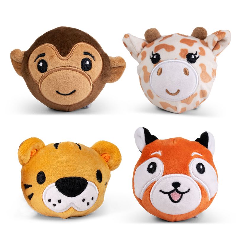 Safari Animals Bouncy Plushies Sensory Toys