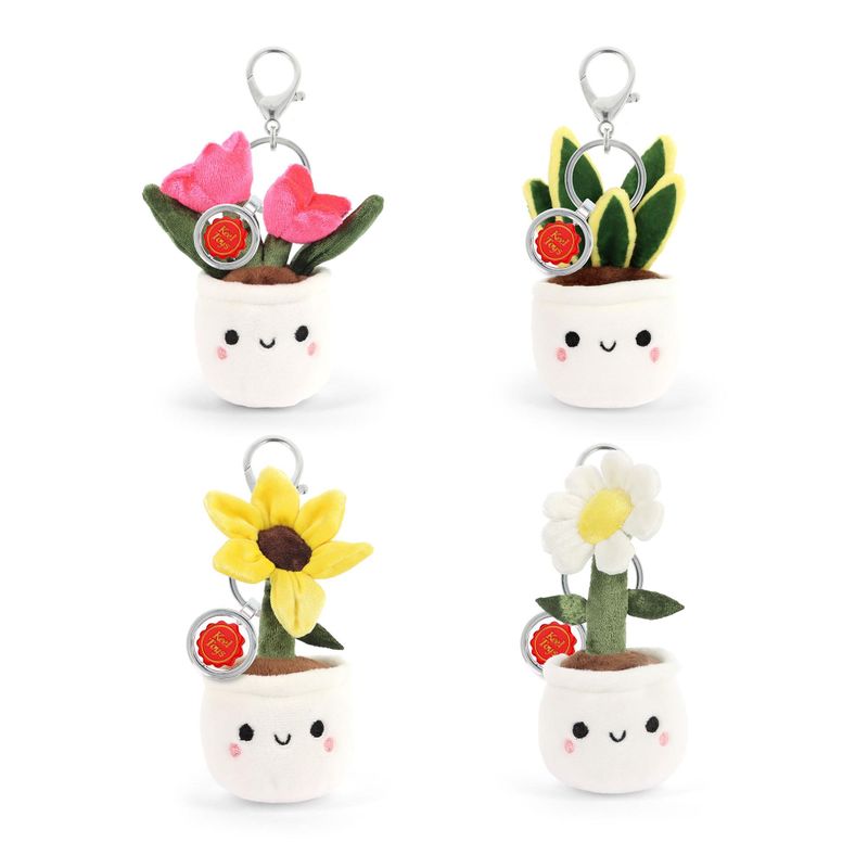 Keeleco Bag Charm Flower & Plant 4 Asstd 12cm