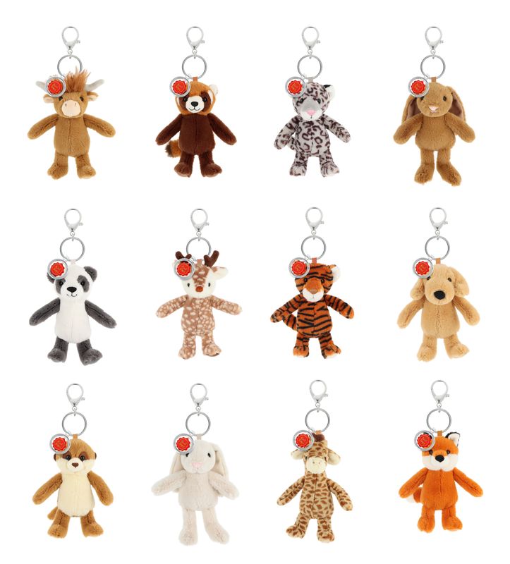 14 cm Keeleco Enchanted World Bag Charm, 12 Assorted
