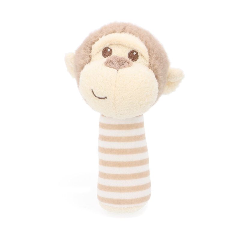 Keeleco Baby Marcel Monkey Stick Rattle 14cm