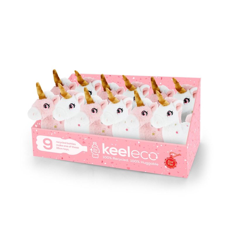 Keeleco Standing Pink Unicorn 2 Asstd 16cm