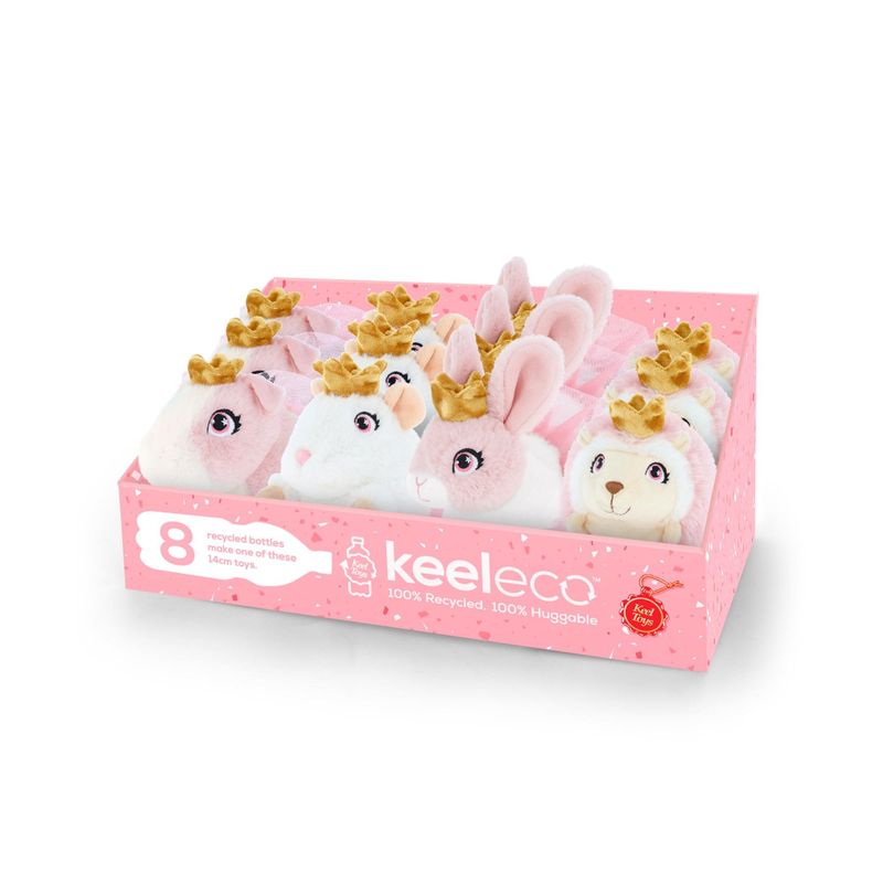 Keeleco Pink Animals 4 Asstd 14cm