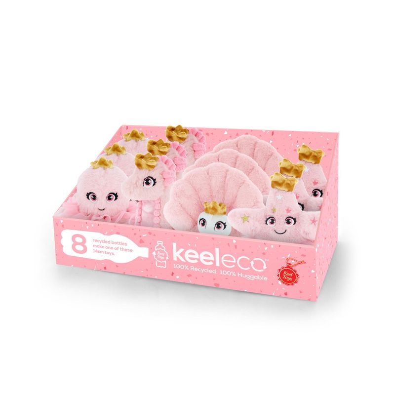 Keeleco Pink Sealife Animals 4 Asstd 14cm