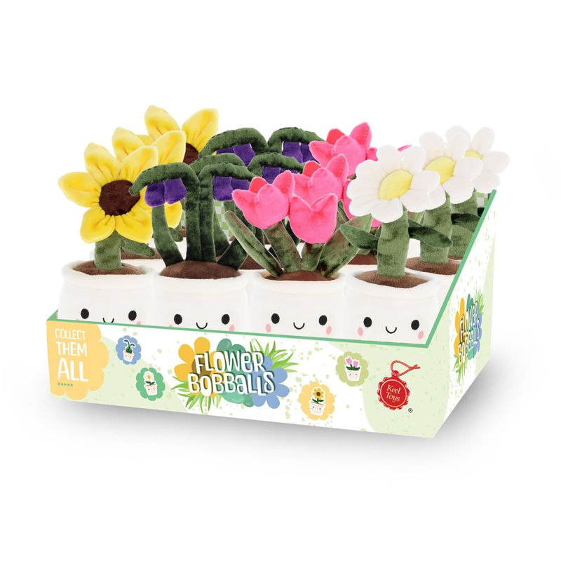 12cm Flower Bobballs 4 Asstd