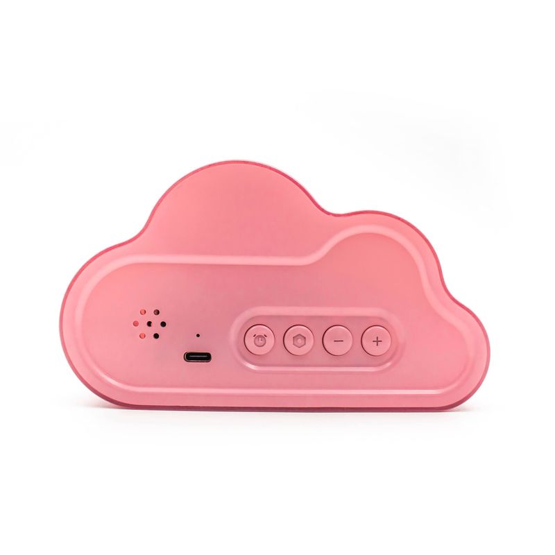 Digital Cloud Alarm Clock With Thermometer and Ambient Light - Rose