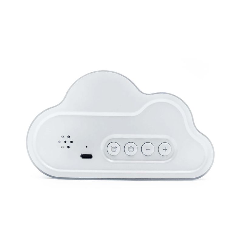 Digital Cloud Alarm Clock With Thermometer and Ambient Light - White