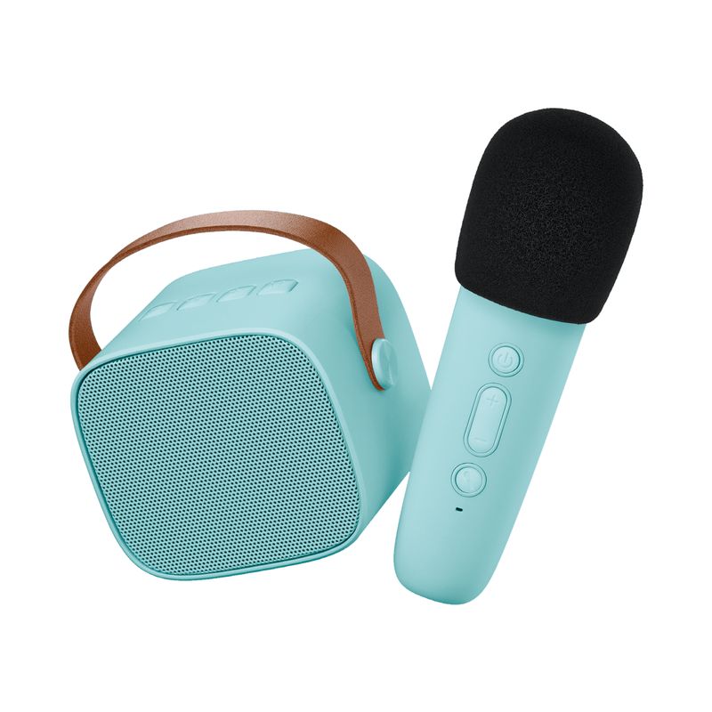 Bluetooth Speaker With Wireless Microphone - Blue