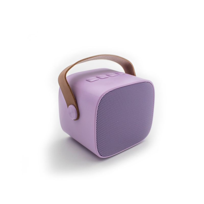 Bluetooth Speaker With Wireless Microphone - Purple