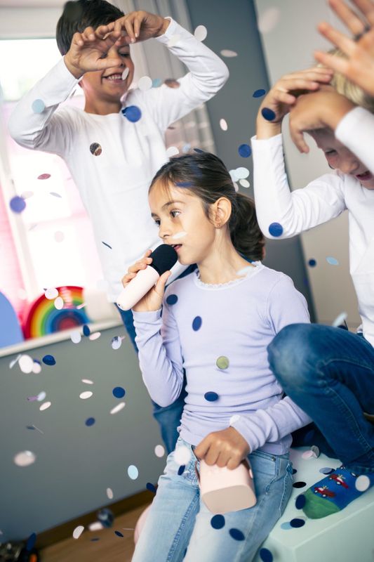 Bluetooth Speaker With Wireless Microphone - Rose