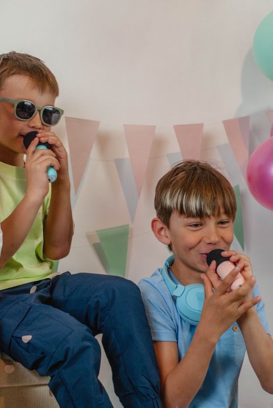 Bluetooth Speaker With Wireless Microphone - Rose