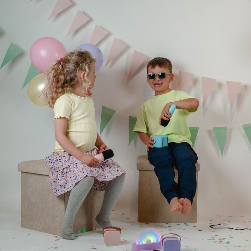 Bluetooth Speaker With Wireless Microphone - Rose