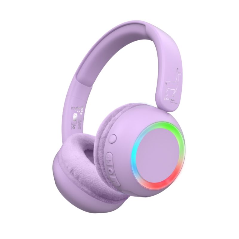 Lalarma Wireless Headphones - With Lights - Purple