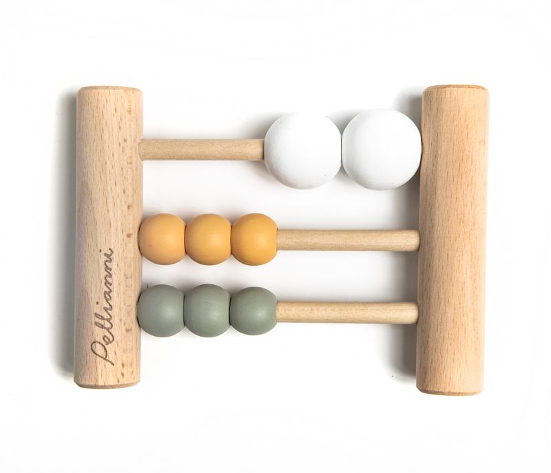 Wooden Abacus Mustard