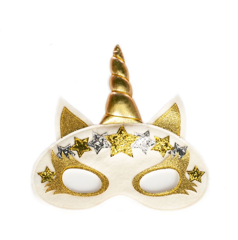 Face Mask Unicorn - Gold