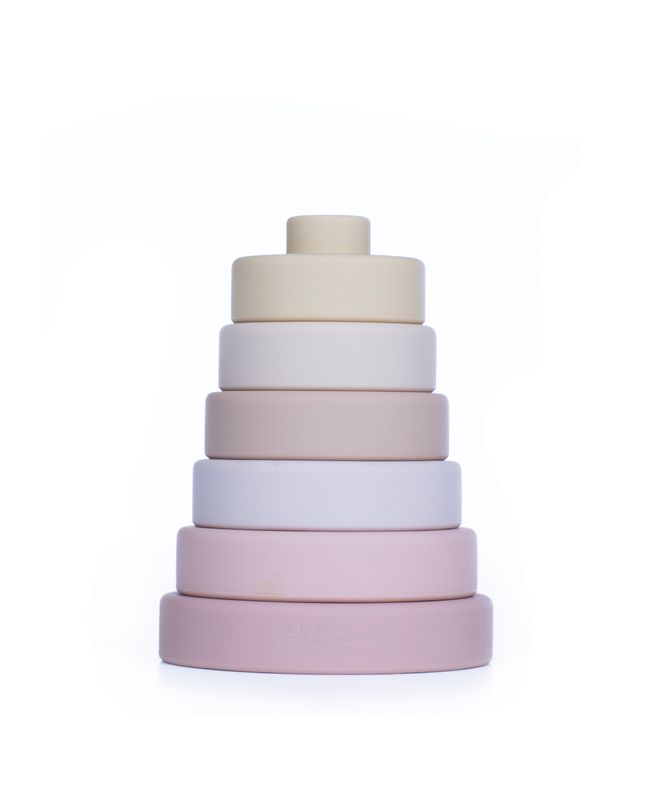 Silicone Stacking Toy Pinkish