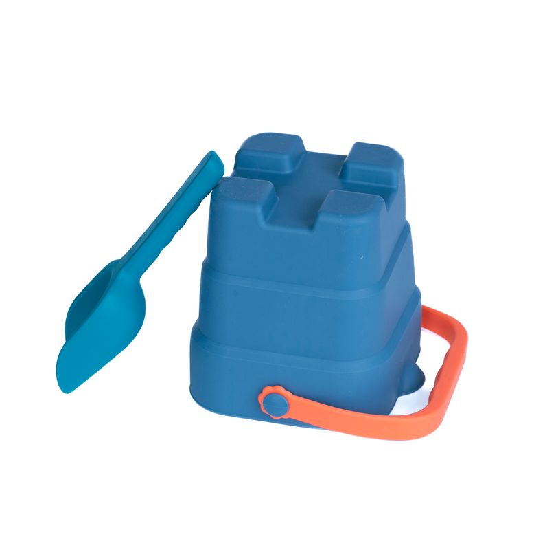 Silicone Collapsible Bucket Bluish