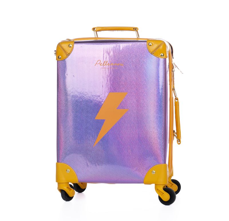 Suitcase Purple Lightning