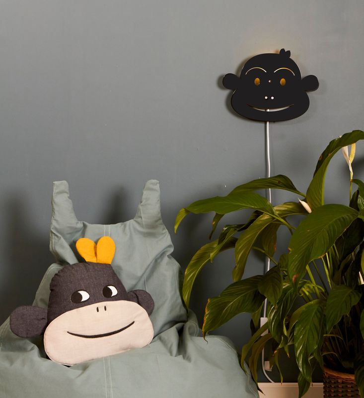 Monkey Lamp - Black