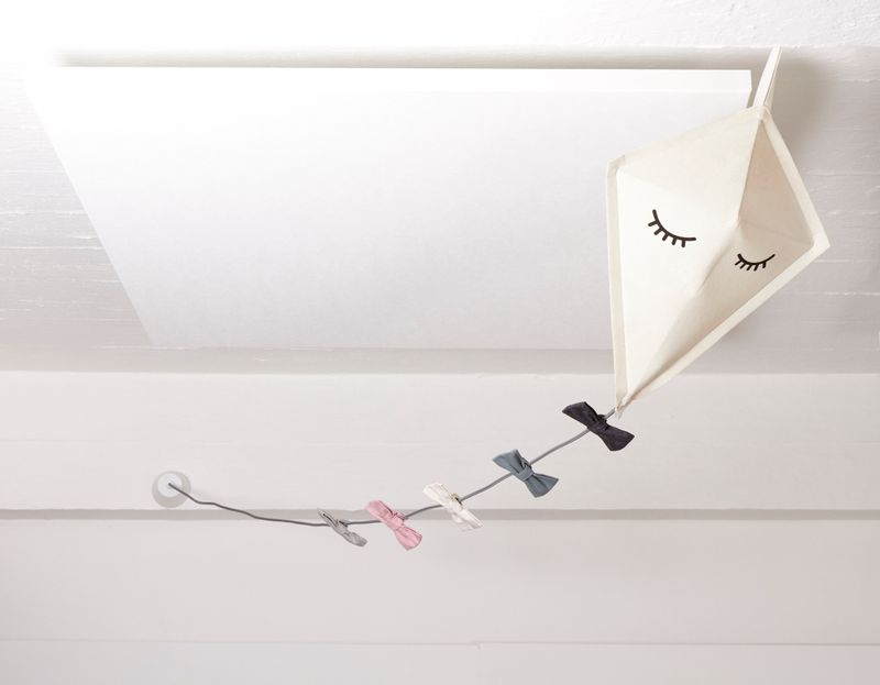 Kite ceiling textile lamp