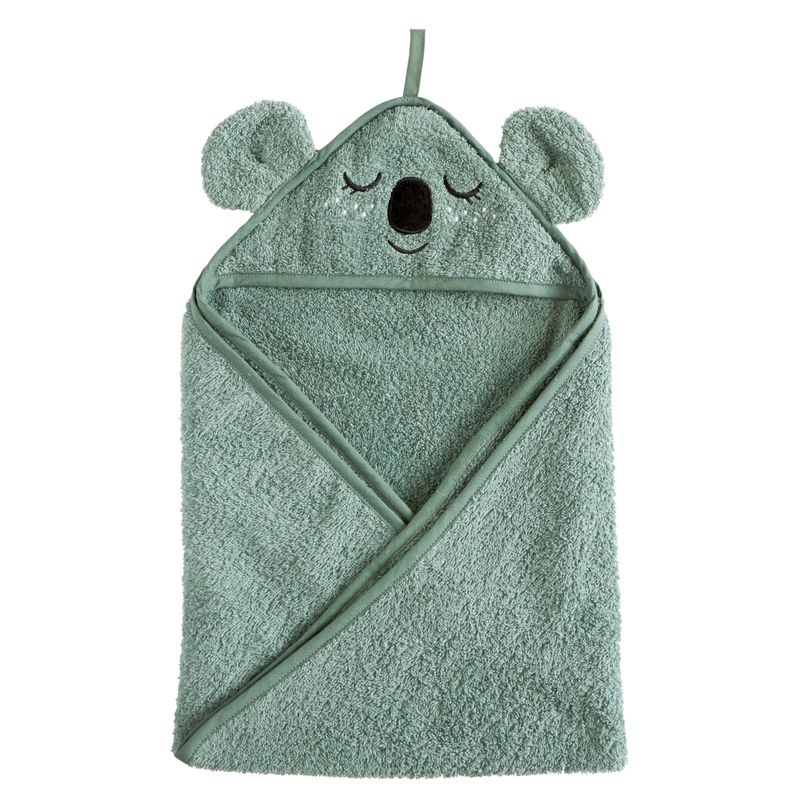 Hooded Towel - KOALA, sea grey
