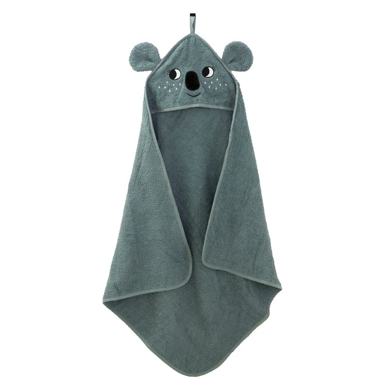Hooded Towel - KOALA, Sea Grey