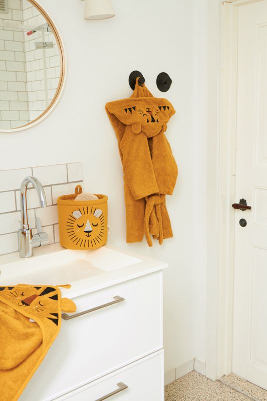 Bathrobe - TIGER, ochre (1-2 years)