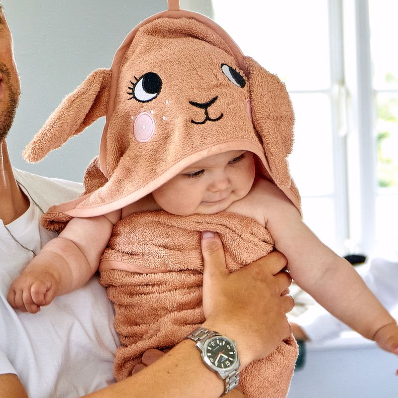 Hooded Towel - BUNNY, rose