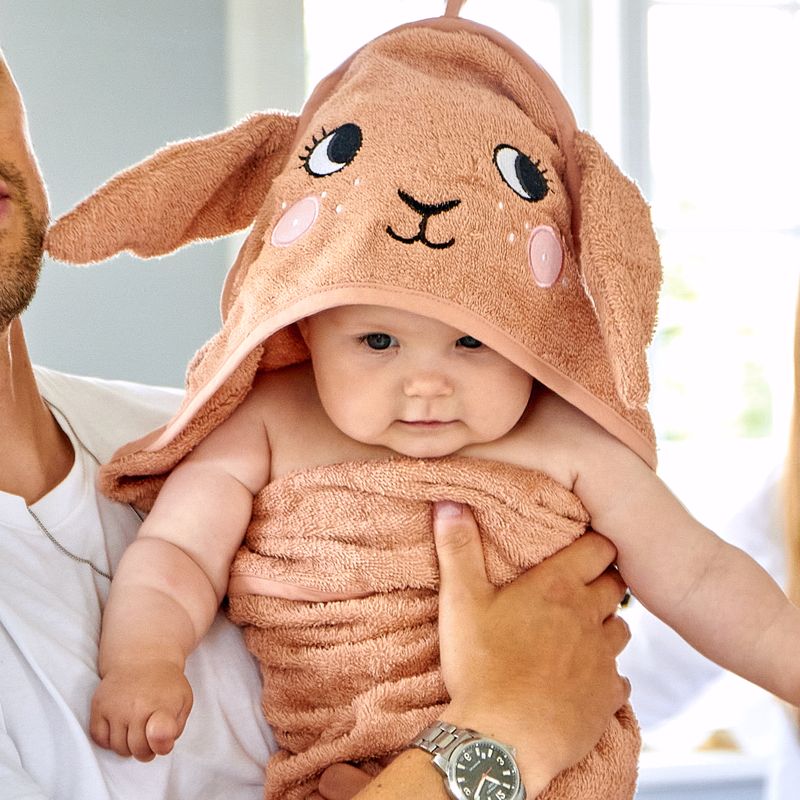 Hooded Towel - BUNNY, rose