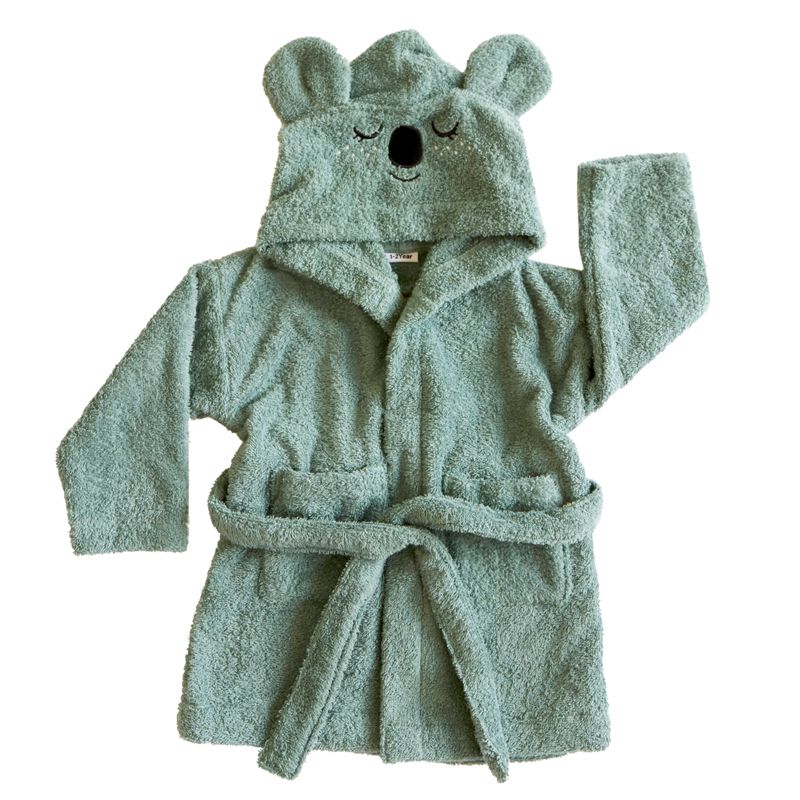 Bathrobe - KOALA, sea grey (3-4 years)