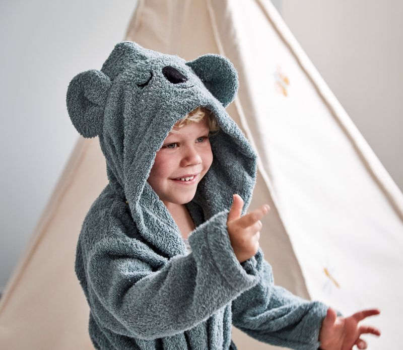 Bathrobe - KOALA, sea grey (3-4 years)