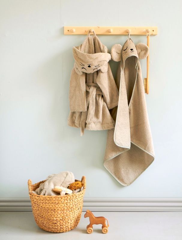 Bathrobe - MOUSE grey (3-4 years)