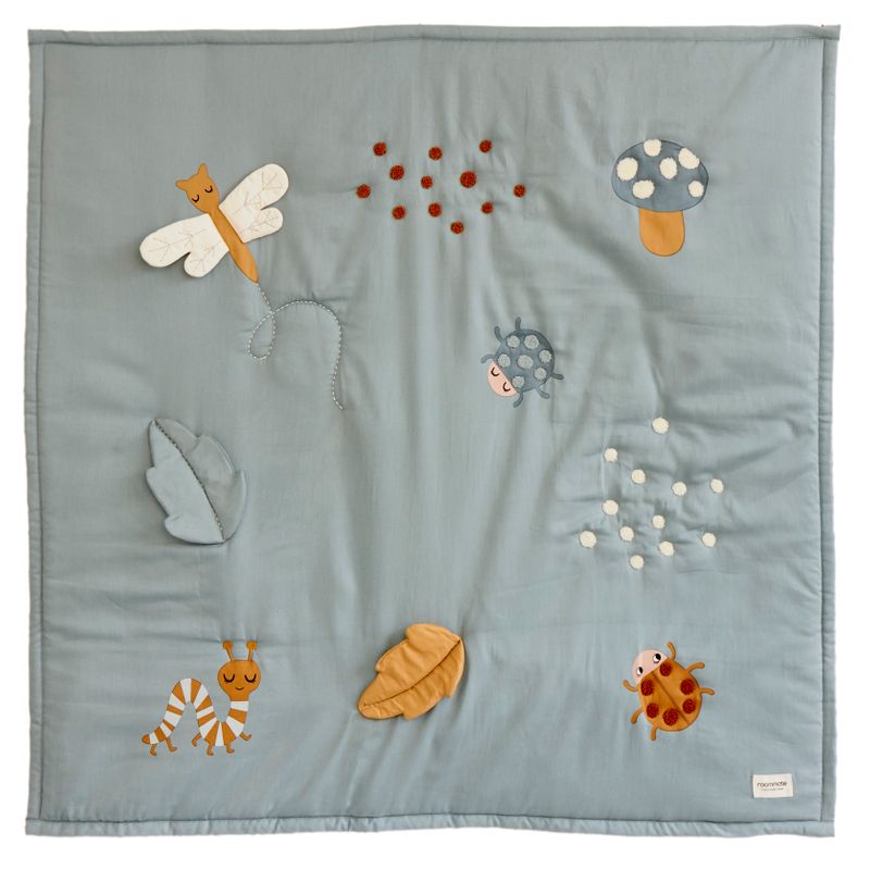 Activity Blanket -Baby Bugs - BLUE