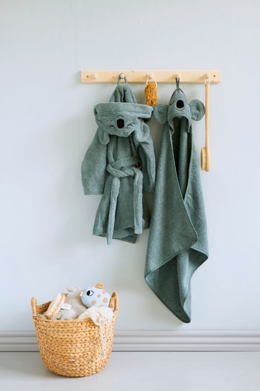 Bathrobe - KOALA, sea grey (1-2 years)