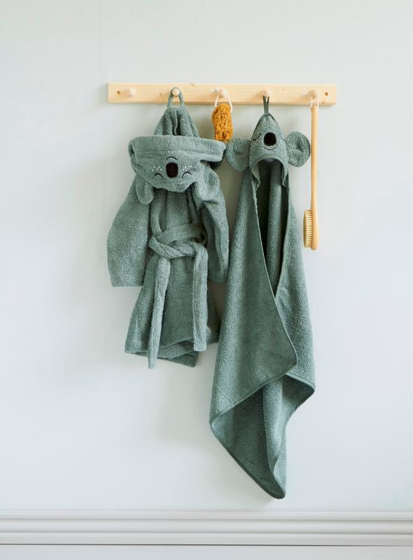 Bathrobe - KOALA, sea grey (1-2 years)