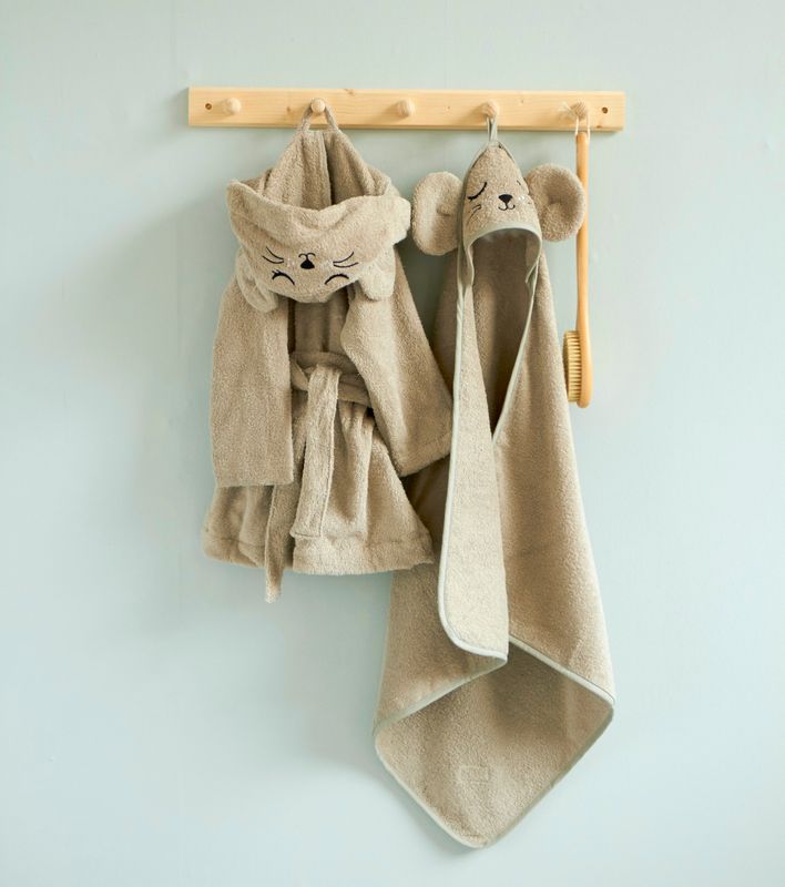 Bathrobe - MOUSE grey (1-2 years)
